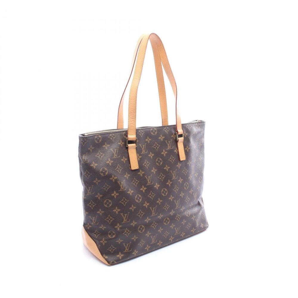 LOUIS VUITTON Authentic Brown Monogram Leather Tote Bag - Picture 2 of 9